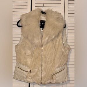 Guess Faux fur leather vest